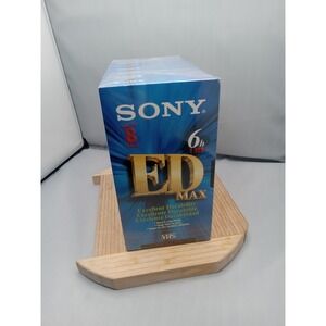 NEW‎ & SEALED! Sony VHS Tapes 6 HOURS Premium VHS (8) Pack T-120 ED MAX
